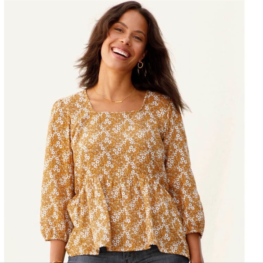 Matilda Jane Shay Ditsy Floral Peplum Top